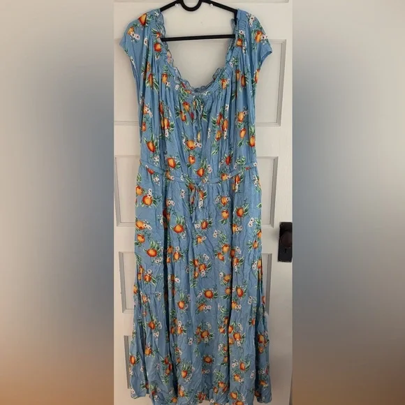 Torrid Maxi Textured Woven Double Slit Dress - Picture 5 of 7